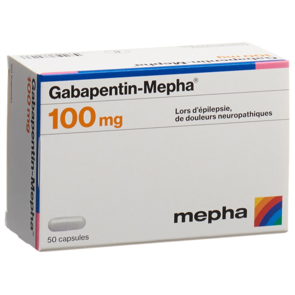 GABAPENTINE Mepha 100 mg, image 2 sur 2