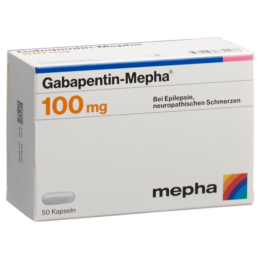 GABAPENTINE Mepha 100 mg, Hauptbild