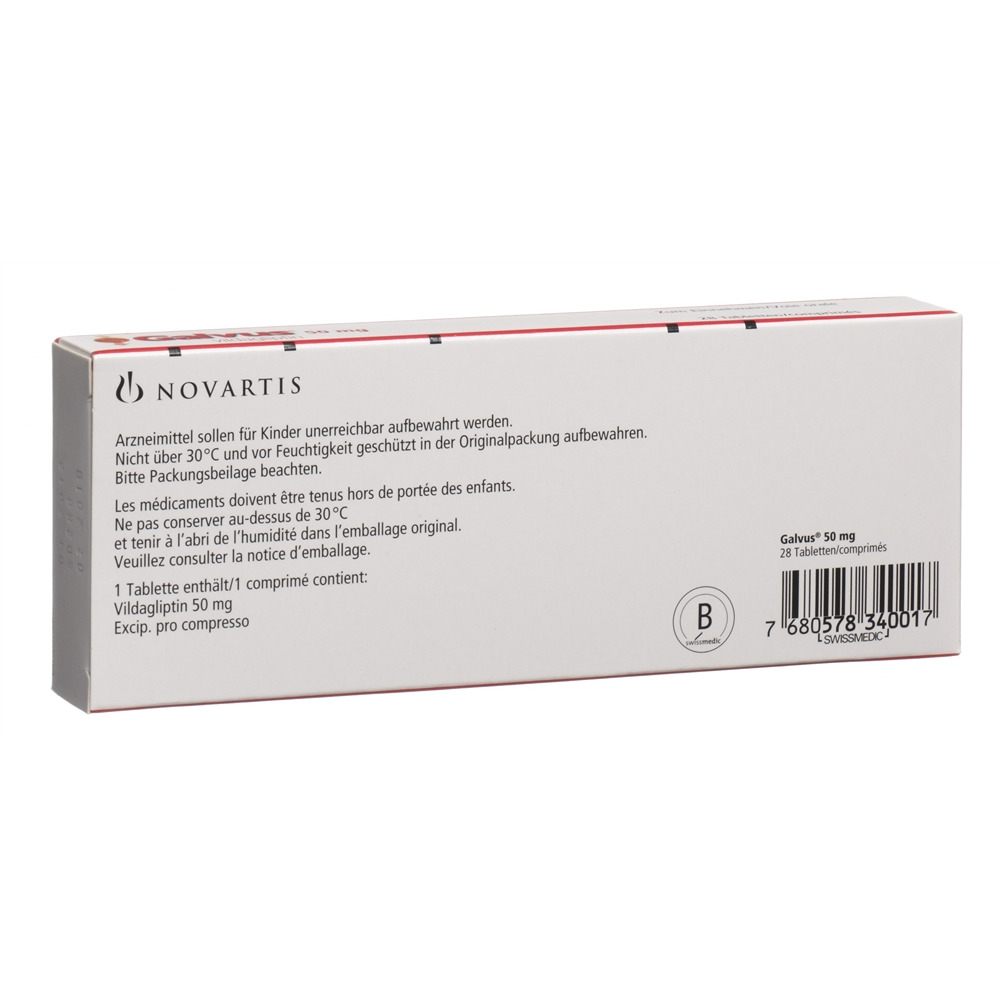 GALVUS cpr 50 mg blist 28 pce, image 2 sur 2