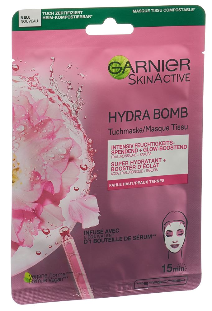 GARNIER Masque Tissu Hydra Bomb