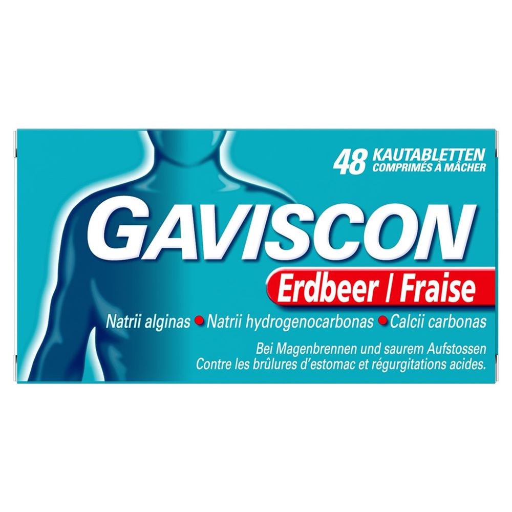 GAVISCON cpr croquer fraise blist 48 pce