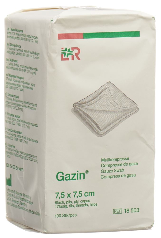 GAZIN compresses de gaze, image principale GAZIN compresses de gaze, image principale
