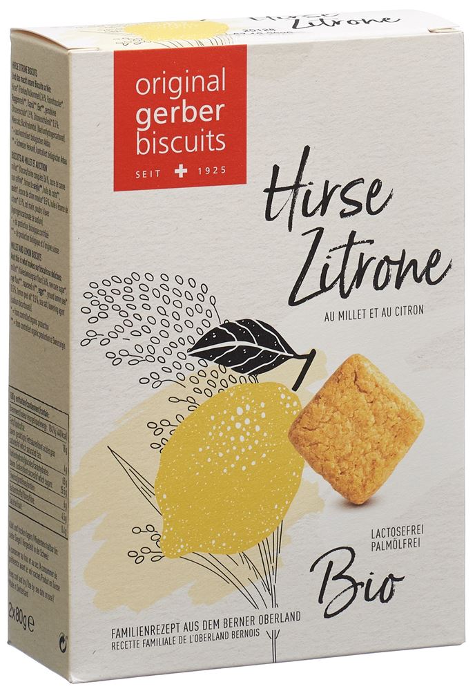 Gerber Biscuits au millet et au citron