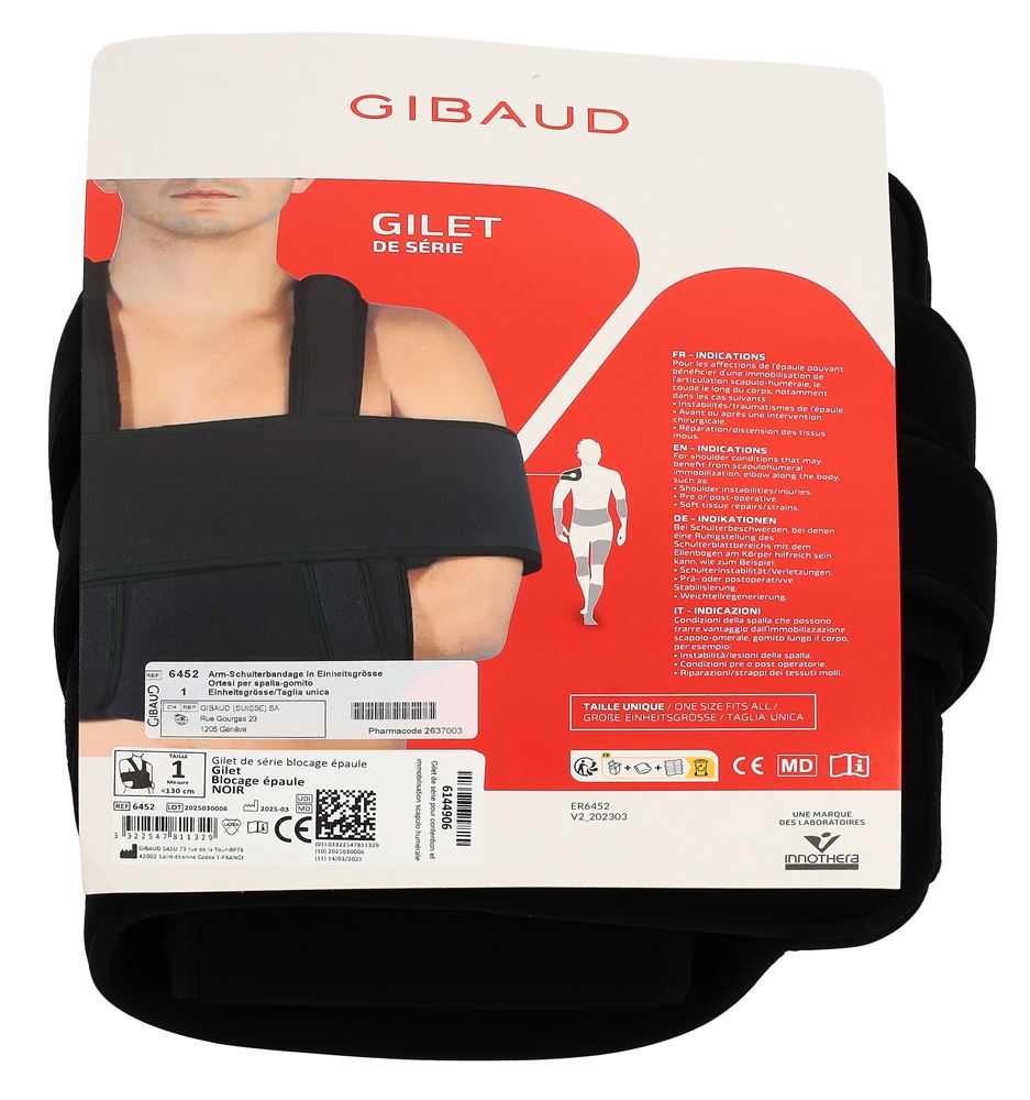 Gibaud gilet de série blocage d'épaule