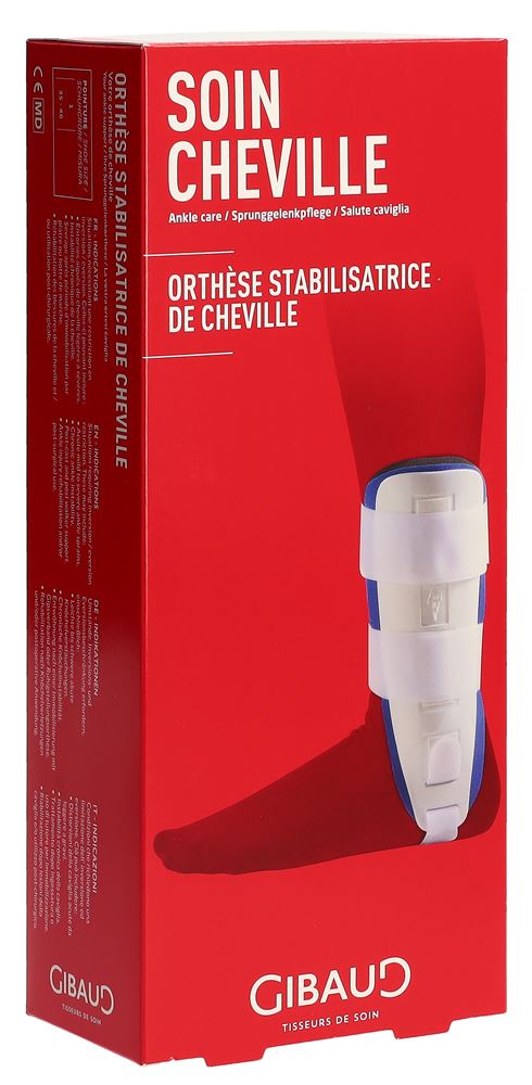 Gibaud orthèse stabilisatrice de cheville à mousse