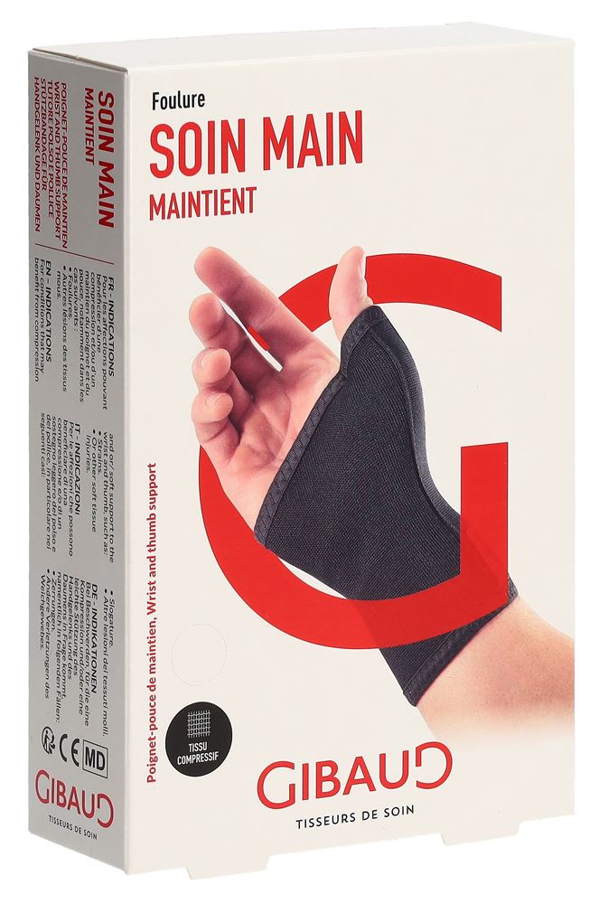 Gibaud poignet pouce maintien