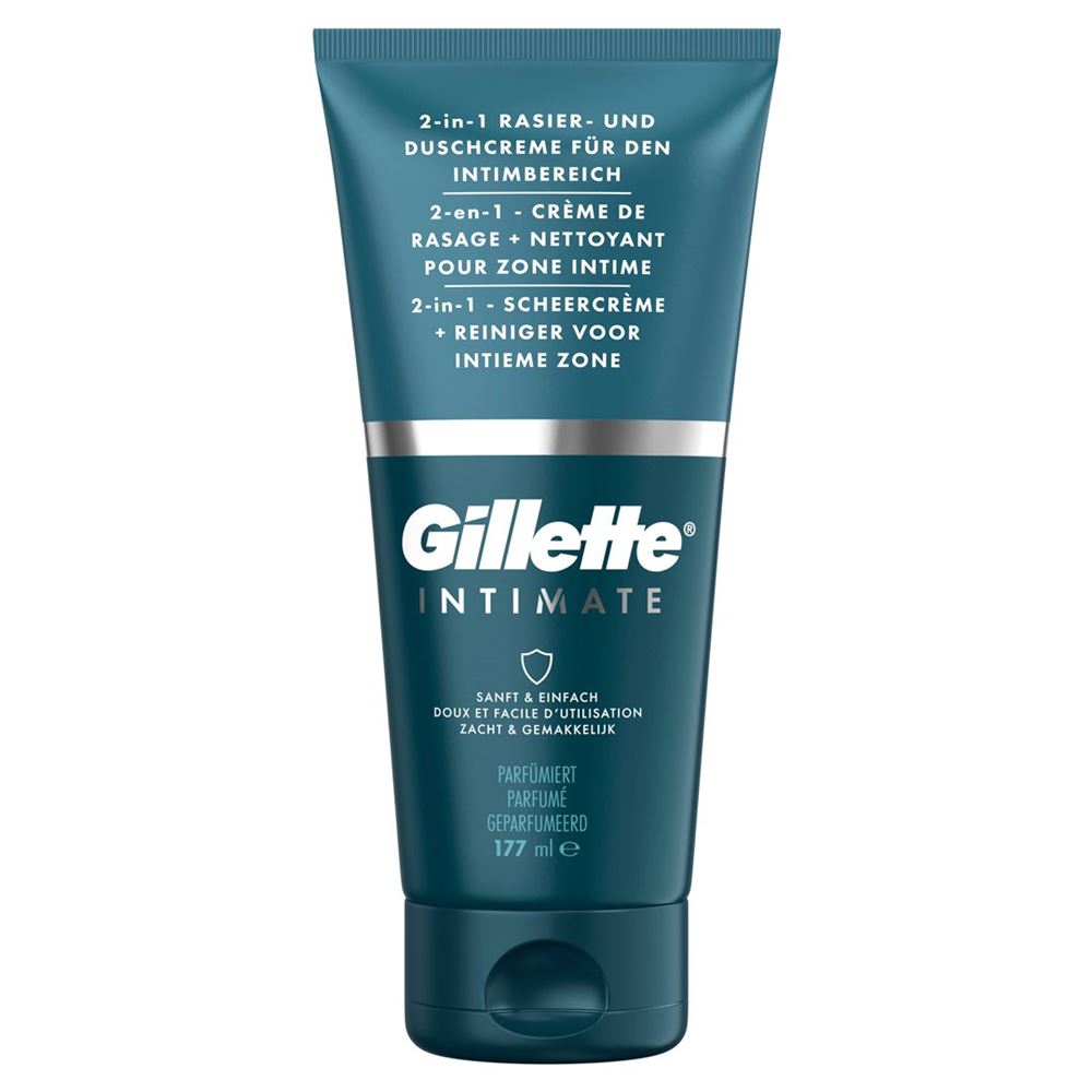 Gillette Intimate 2en1 crème de rasage pour les zones intimes