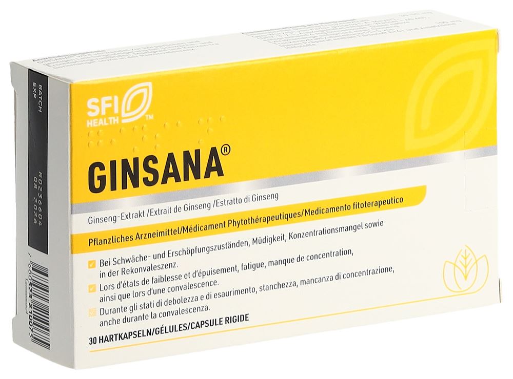 GINSANA caps blist 30 pce, image principale