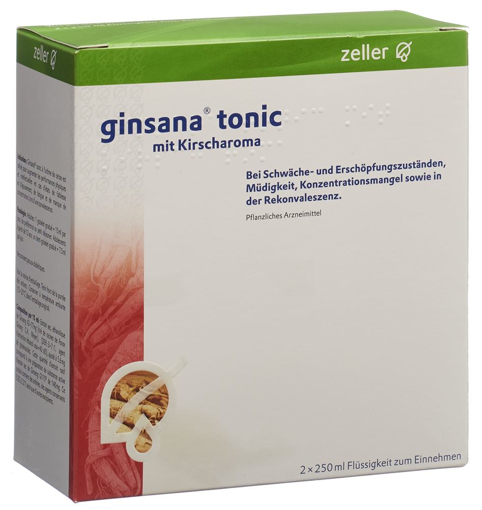GINSANA Tonic à l'arôme de cerise