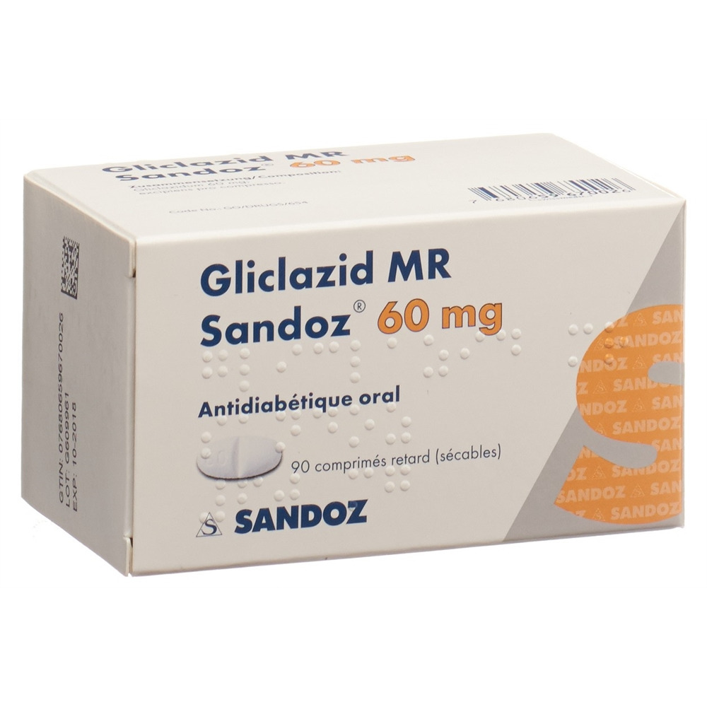 GLICLAZIDE Sandoz 60 mg, image 2 sur 2