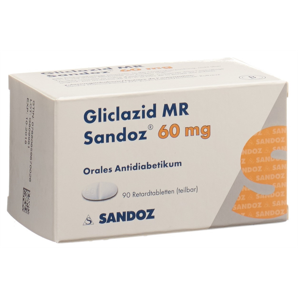 GLICLAZIDE Sandoz 60 mg, Hauptbild