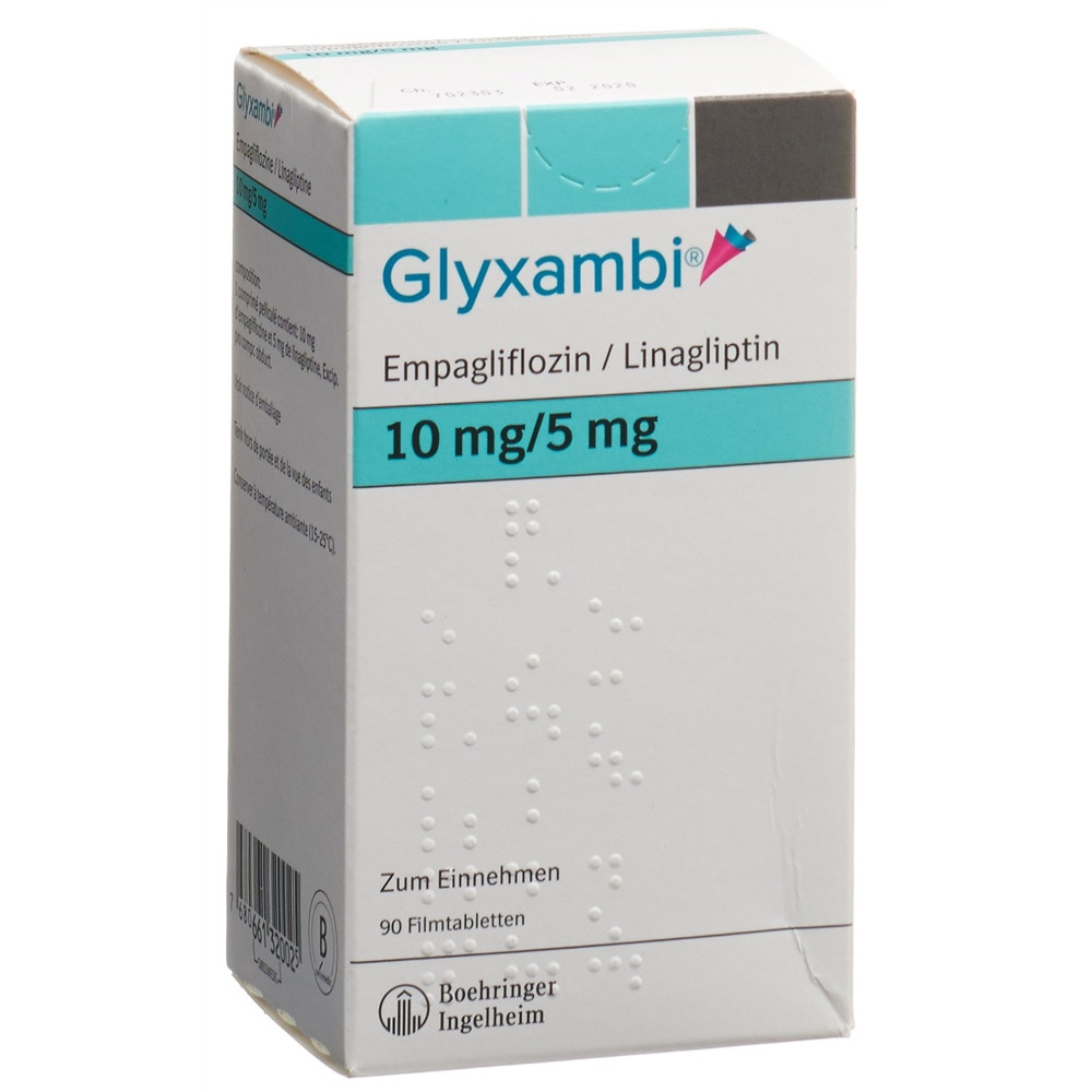 GLYXAMBI cpr pell 10mg/5mg blist 90 pce, image principale