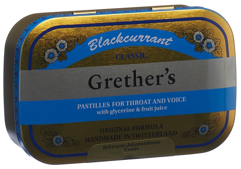 GRETHERS Blackcurrant Pastillen