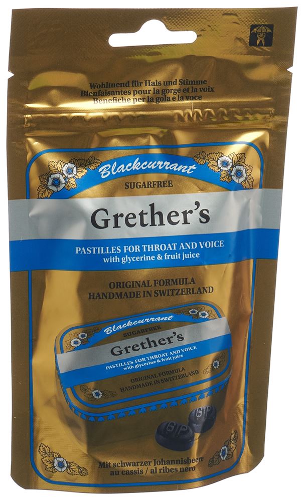 GRETHERS Blackcurrant Pastillen