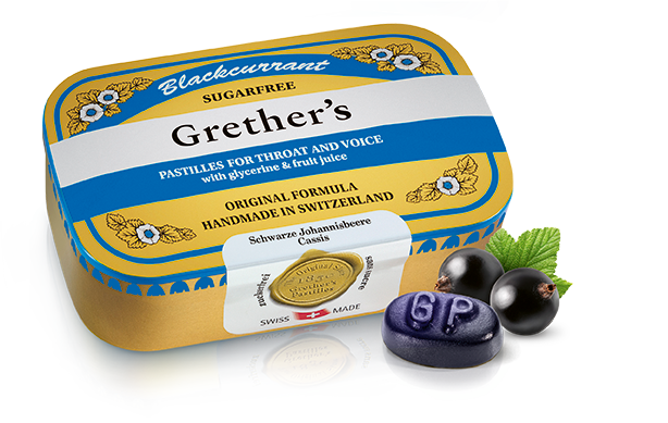 GRETHERS Blackcurrant Pastillen