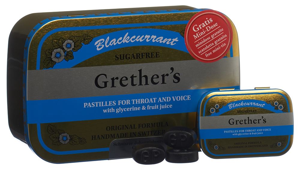 GRETHERS Blackcurrant Pastillen, Bild 2 von 3