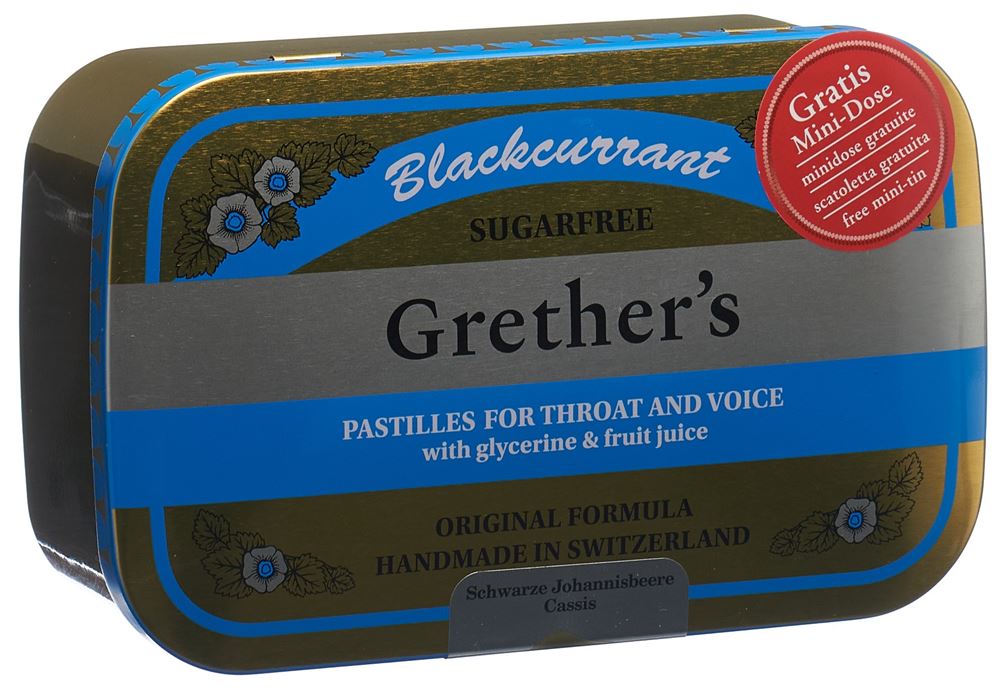 GRETHERS Blackcurrant Pastillen