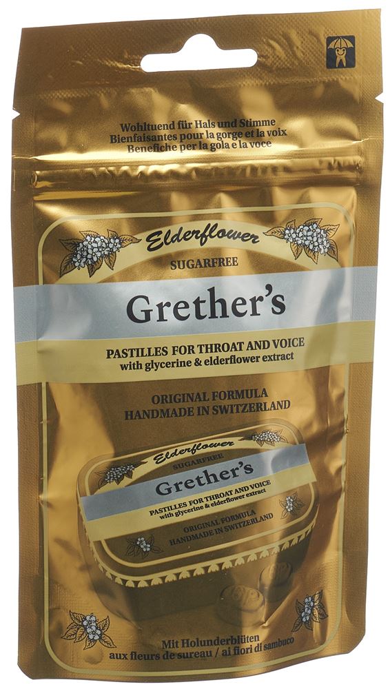 GRETHERS Elderflower pastilles