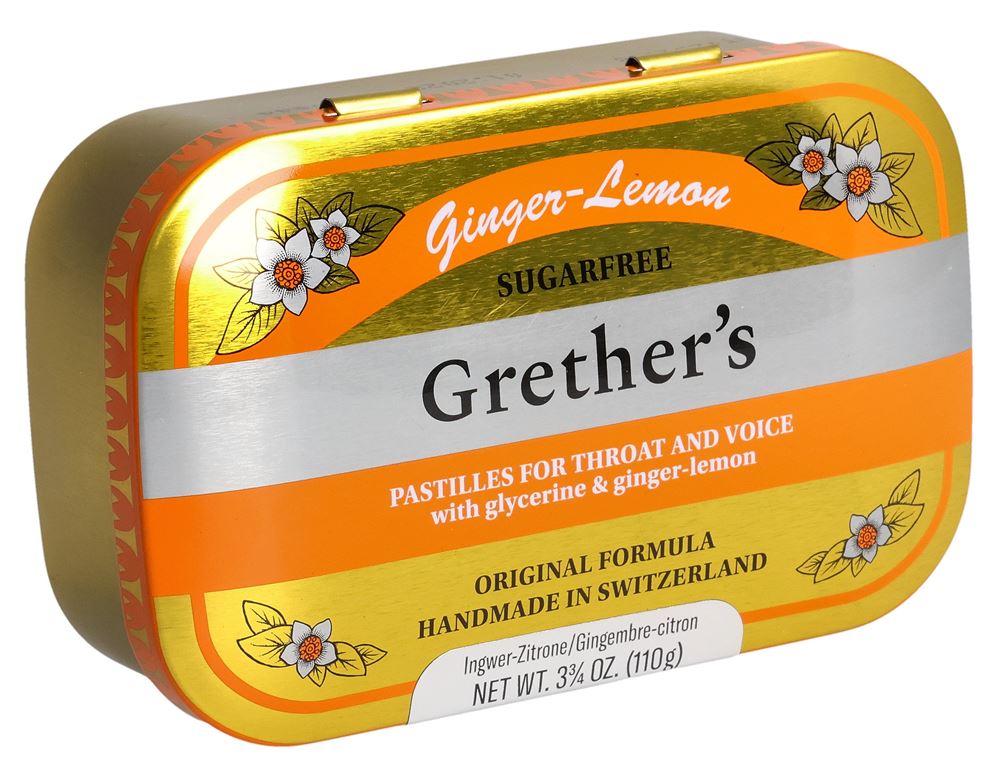 GRETHERS Ginger Lemon pastilles