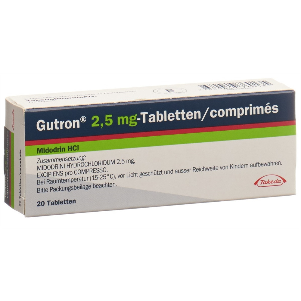 GUTRON cpr 2.5 mg blist 20 pce, image principale