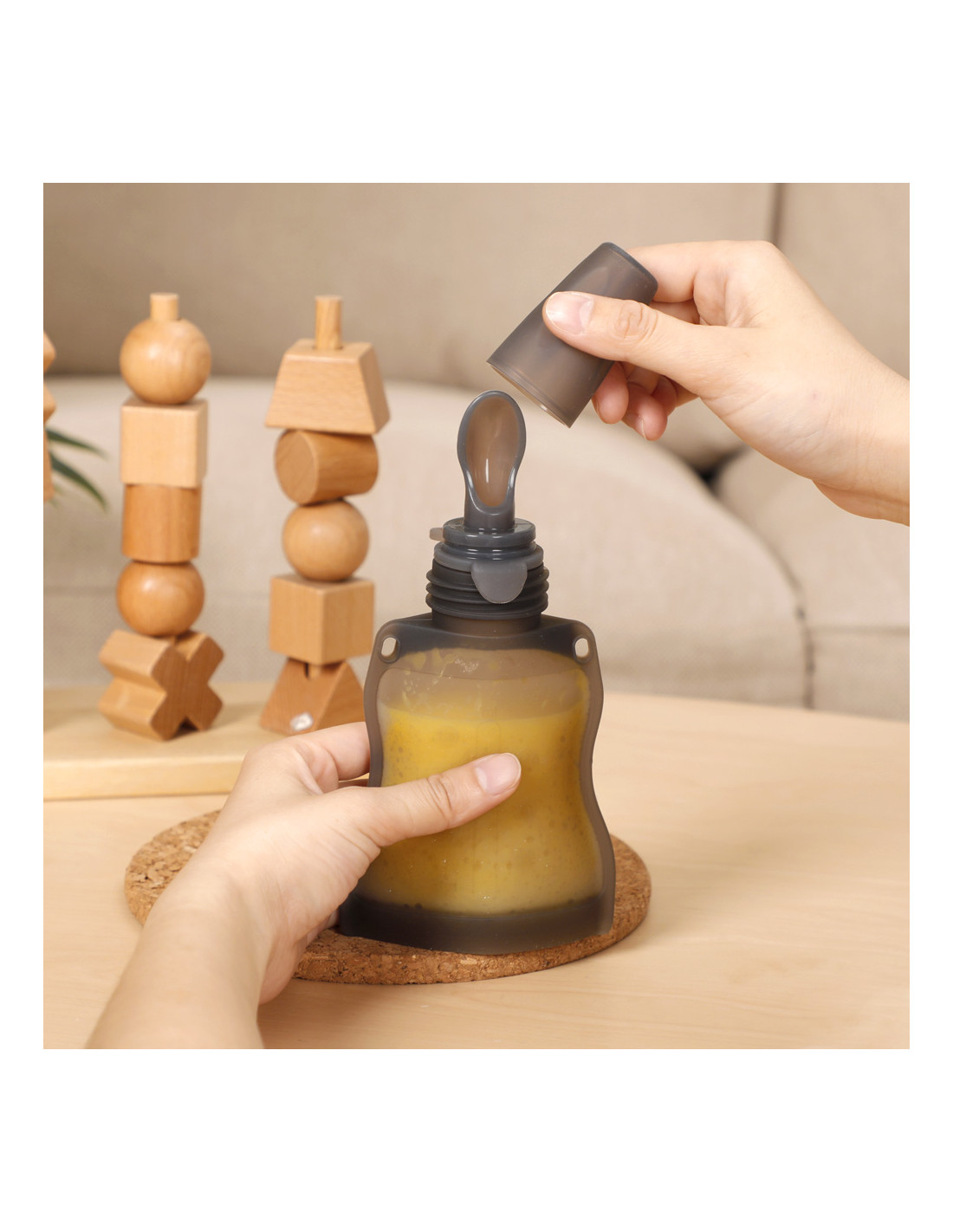 Haakaa pochettes à compote, image 3 sur 4