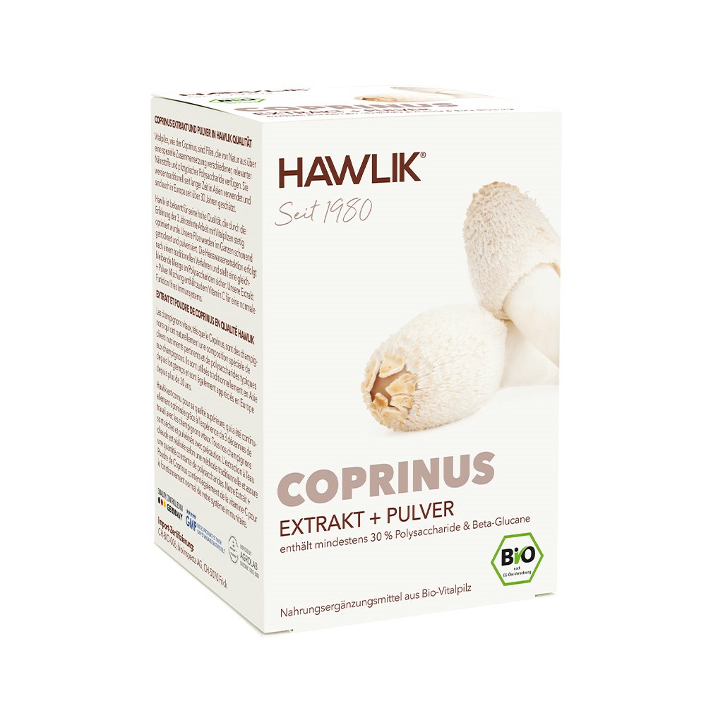 HAWLIK Coprinus Extrakt und Pulver, Hauptbild
