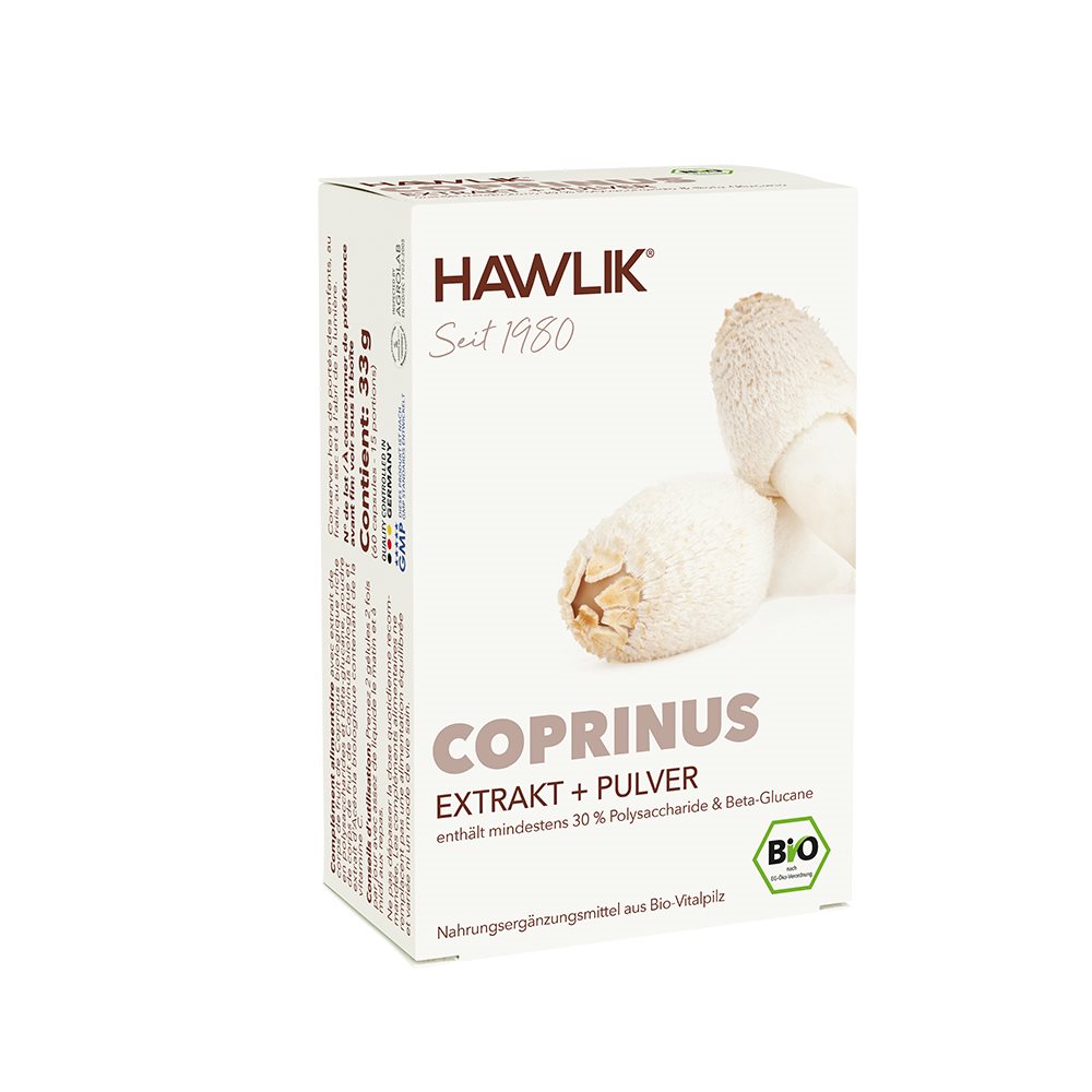 HAWLIK Coprinus Extrakt und Pulver, Hauptbild