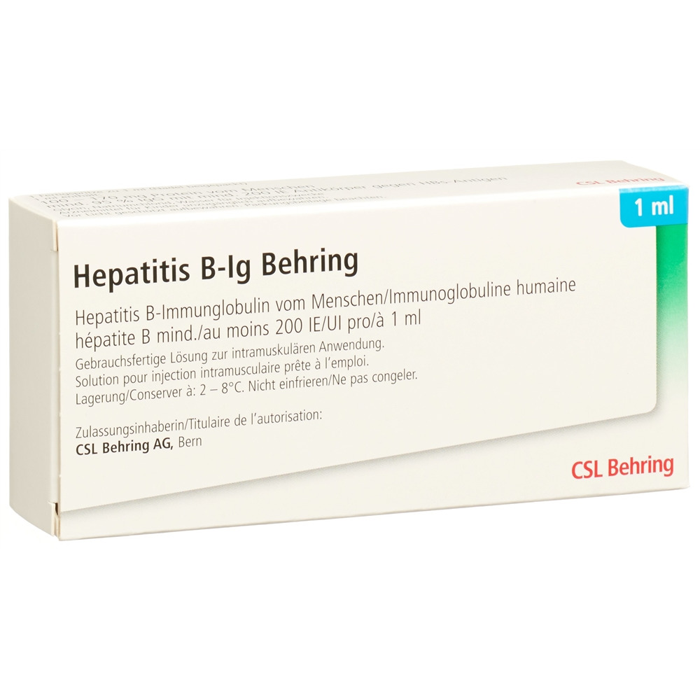 HEPATITIS B-IMMUNGLOBULIN Behring 200 IE, Hauptbild