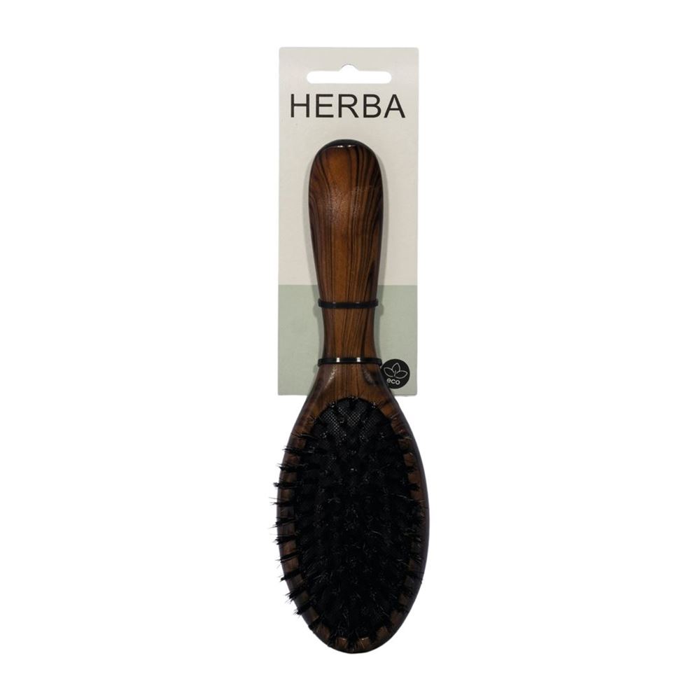 HERBA brosse à cheveux huilé poils de sanglier et nylon, image principale