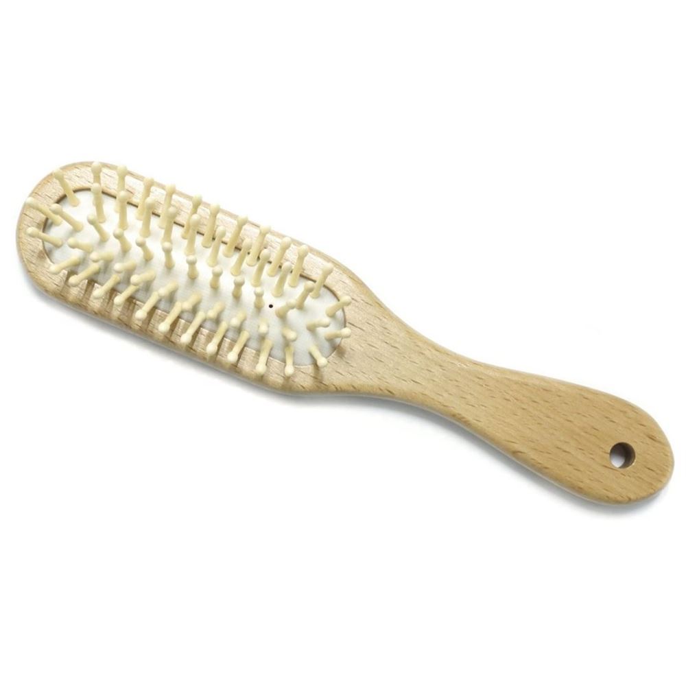 HERBA brosse à cheveux picots en bois