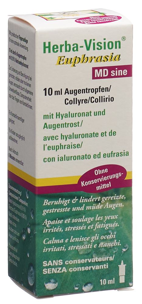 HERBA VISION Euphrasia MD sine collyre ophtalmique