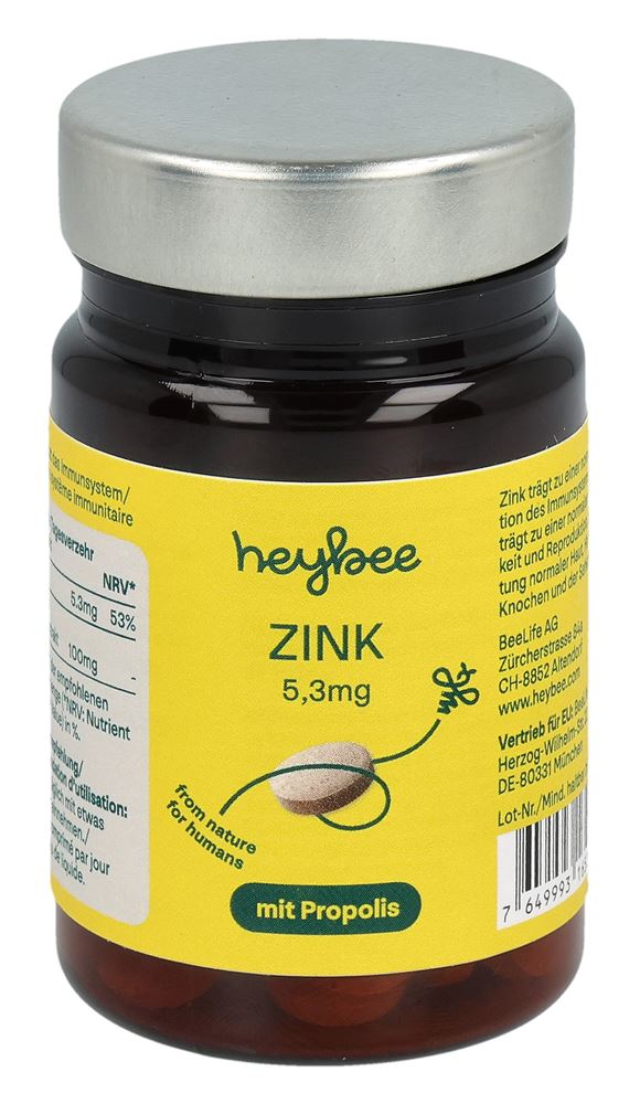 HEYBEE Zinc 5.3mg + Propolis