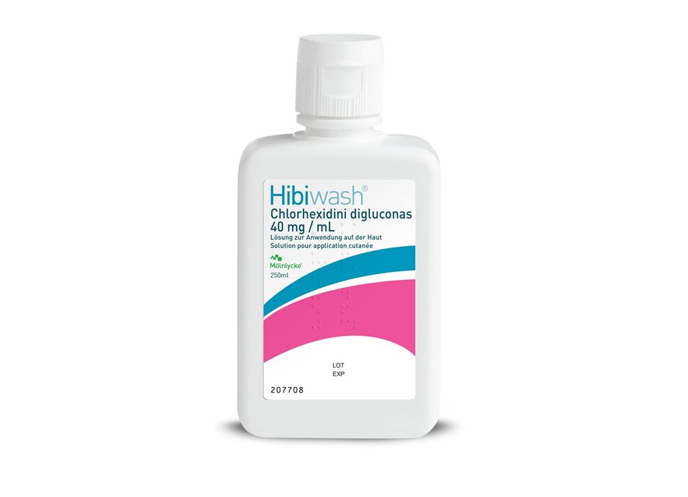 HIBIWASH Lös 40 mg/ml Fl 250 ml, Hauptbild HIBIWASH Lös 40 mg/ml Fl 250 ml, Hauptbild