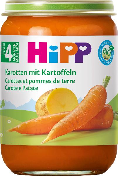 Hipp bio carottes avec pommes de terre, image principale