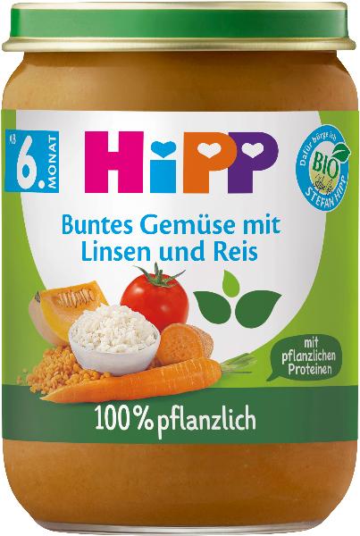 Hipp légumes avec lentilles et du riz