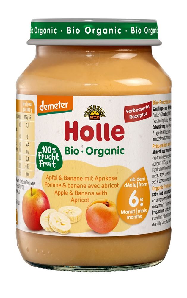 HOLLE Apfel Banane mit Aprikose
