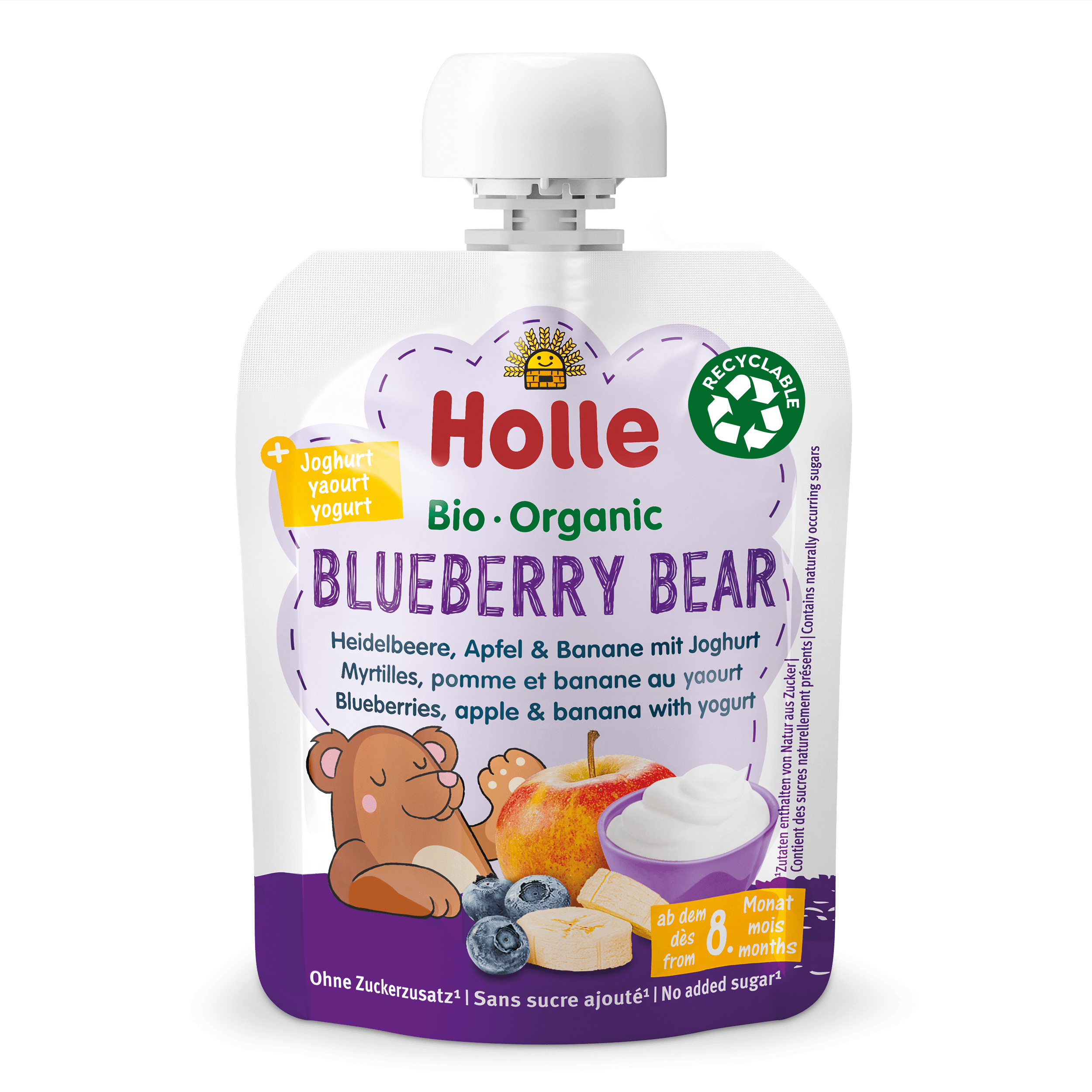 HOLLE Blueberry bear pouchy, image principale