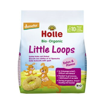 HOLLE Little Loops biscuits aux dattes