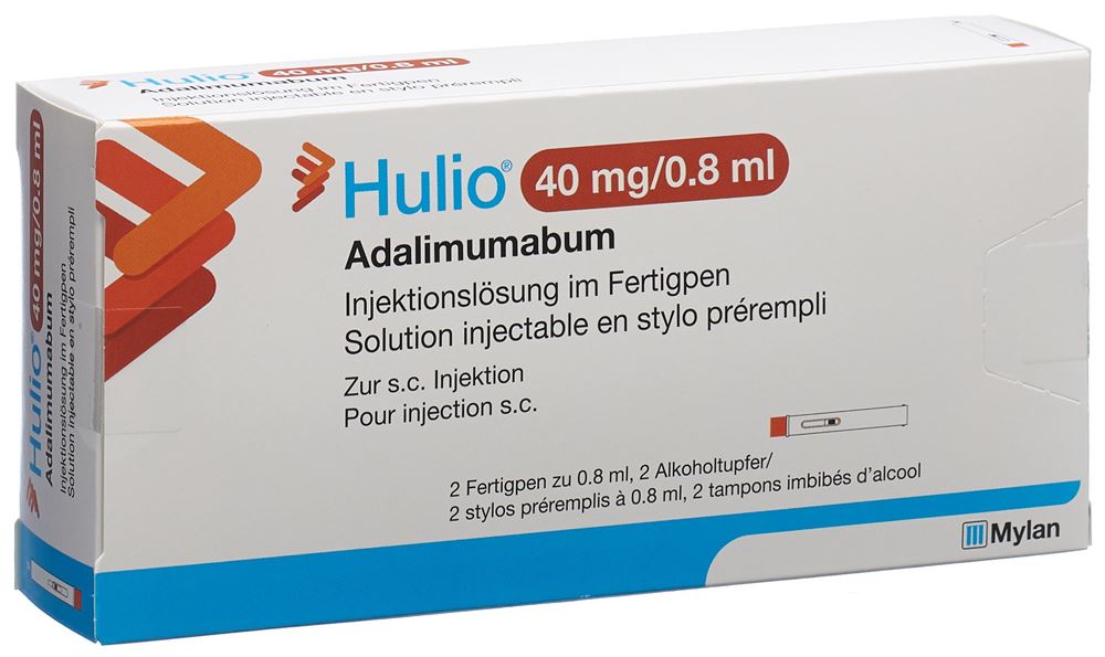Hulio sol inj 40 mg/0.8ml stylo prérempli stylo pré 0.8 ml, image principale