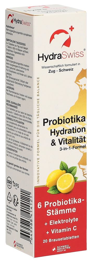 HYDRASWISS probiotiques hydratation & vitalité