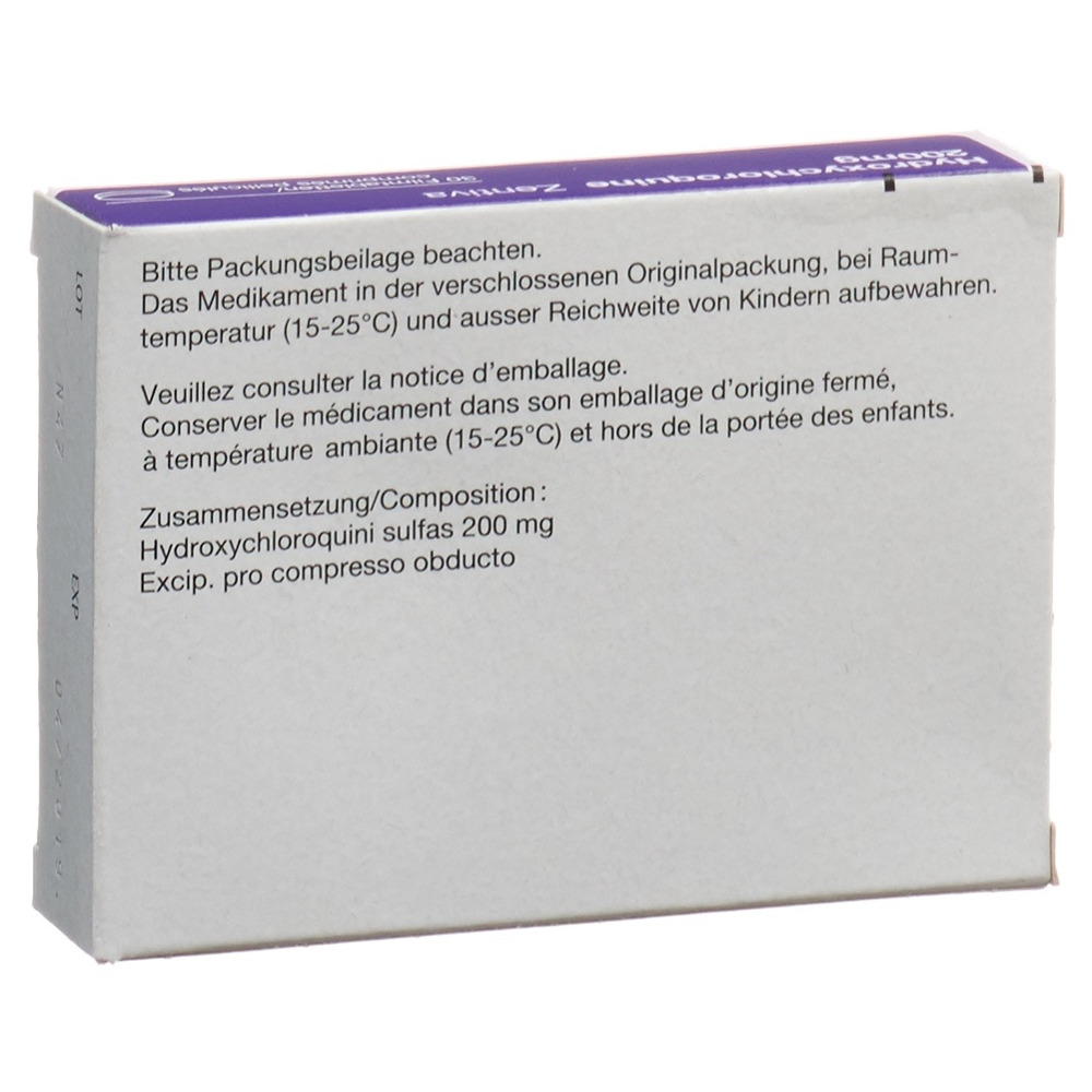 HYDROXYCHLOROQUINE Zentiva 200 mg, Bild 2 von 2