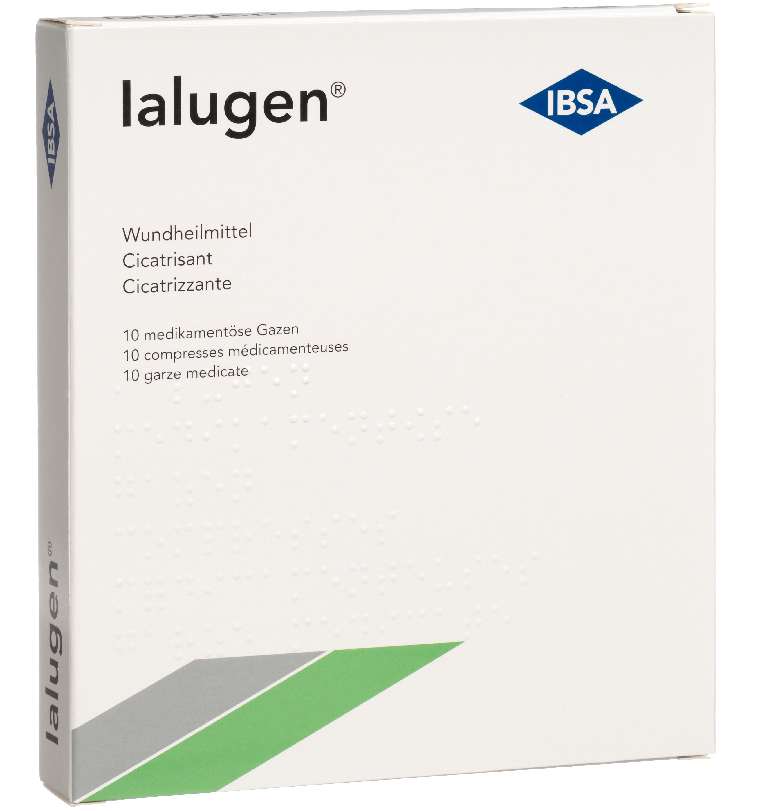 IALUGEN gaze médicinale