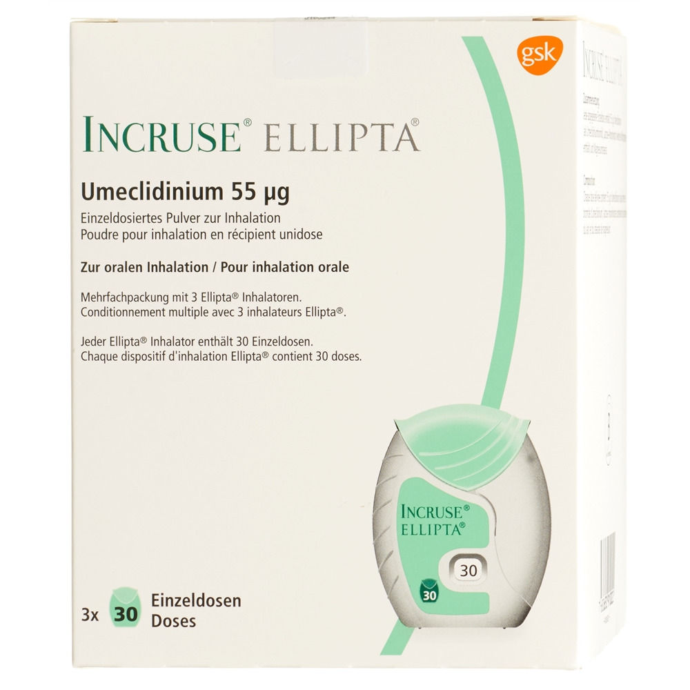 INCRUSE ELLIPTA pdr inh 55 mcg 30 dos, image principale