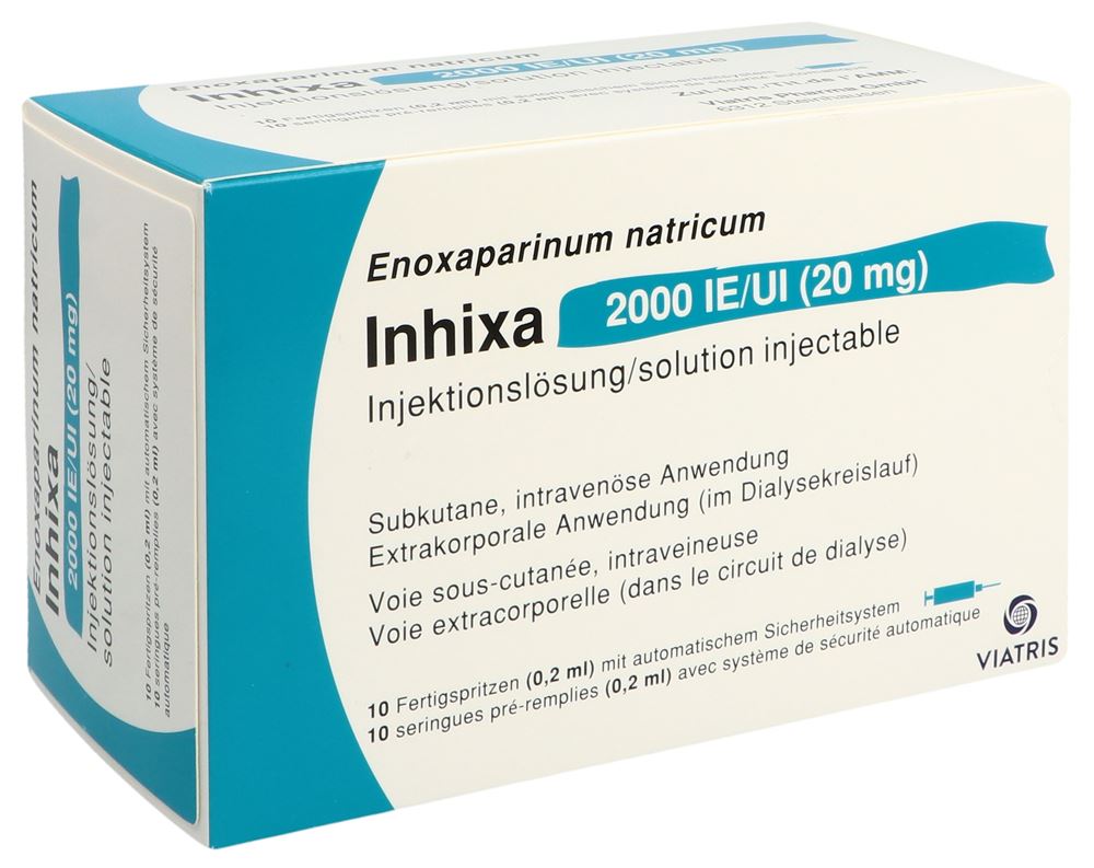 INHIXA Inj Lös 20 mg/0.2ml Fertspr 0.2 ml, Hauptbild