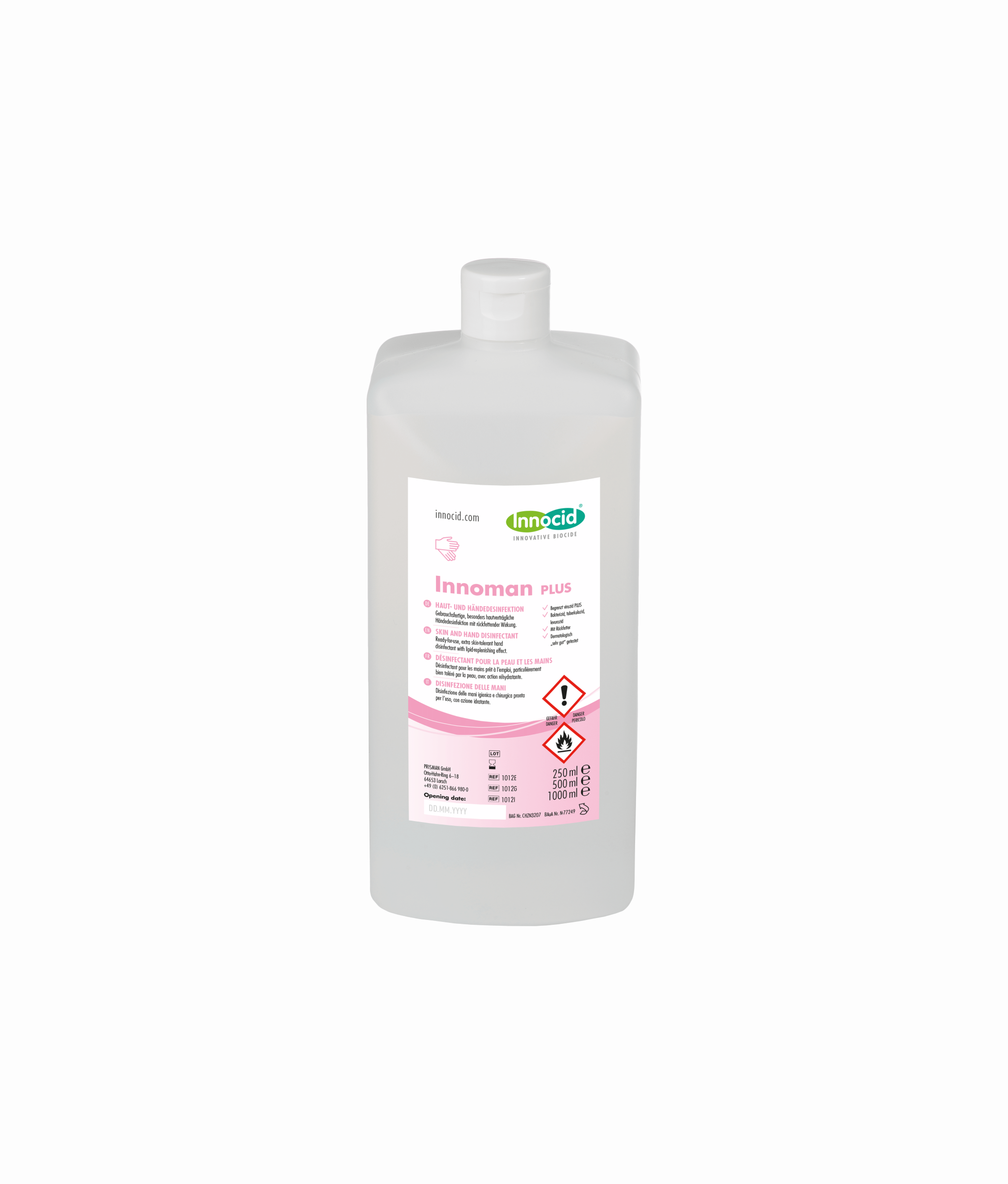 Innoman Plus désinfection de la peau et des mains, image principale