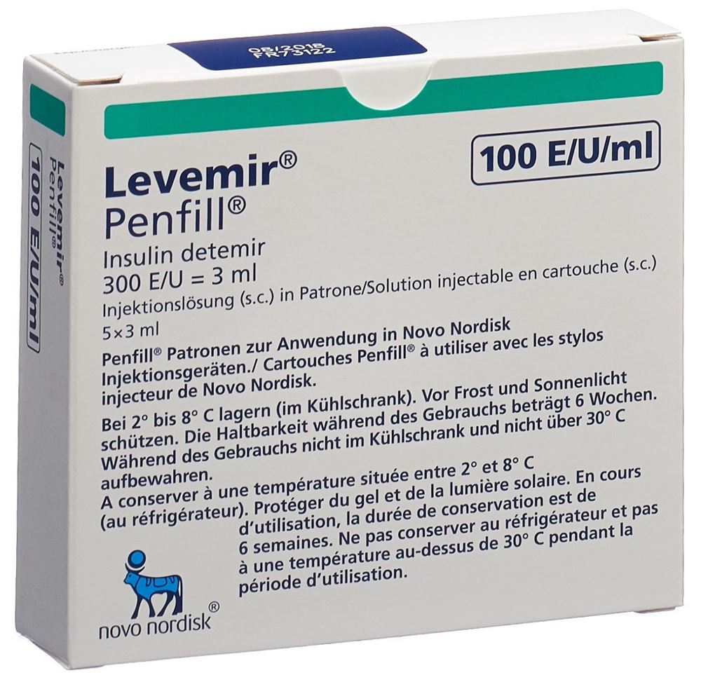 INSULINE Levemir Penfill 100 E/ml, Hauptbild