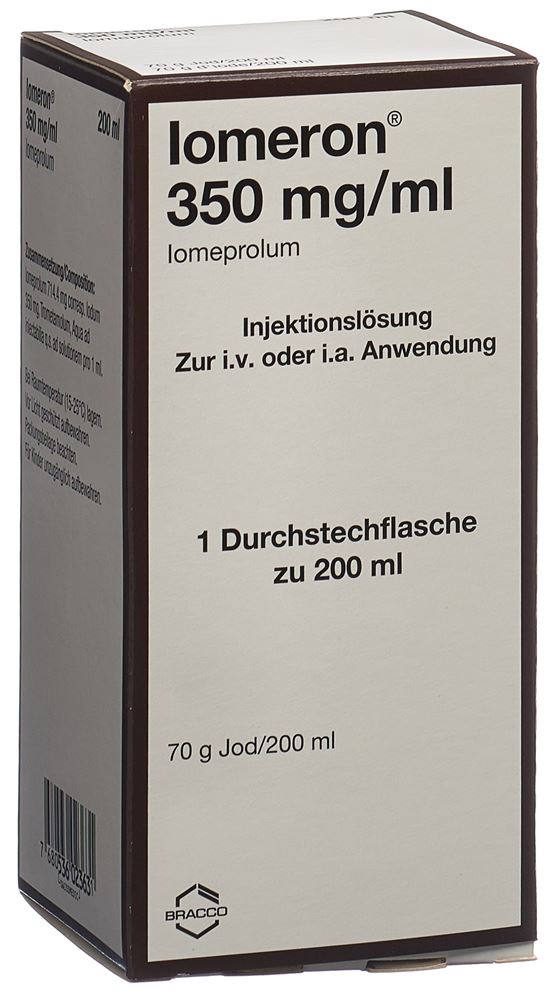 IOMERON Inj Lös 350 mg/ml 200ml Fl 1 Stk, Hauptbild