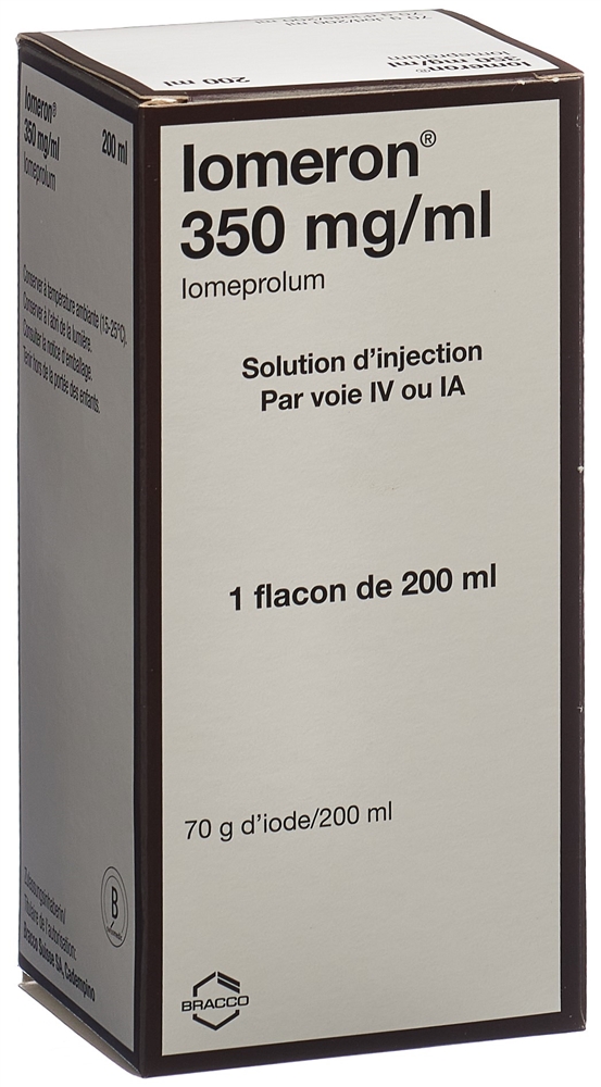 IOMERON sol inj 350 mg/ml 200ml fl 1 pce, image 2 sur 2