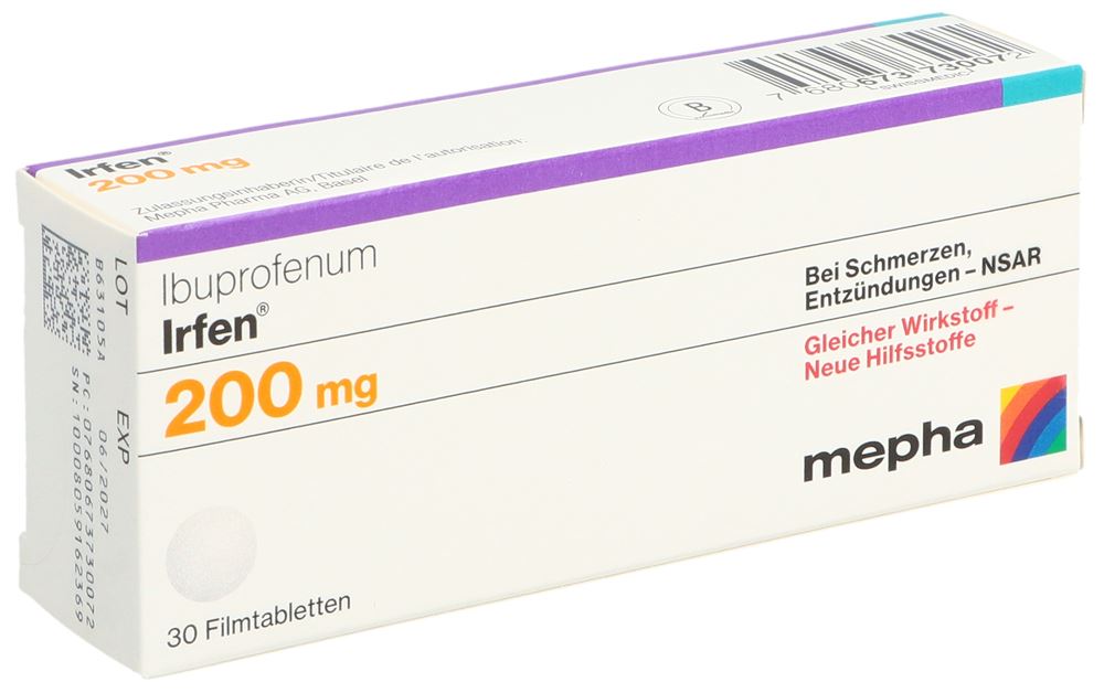 IRFEN Filmtabl 200 mg Blist 30 Stk, Hauptbild