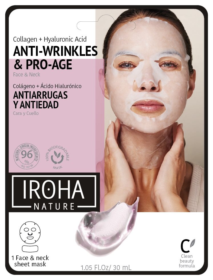Iroha Cotton Face & Neck Mask Anti Age